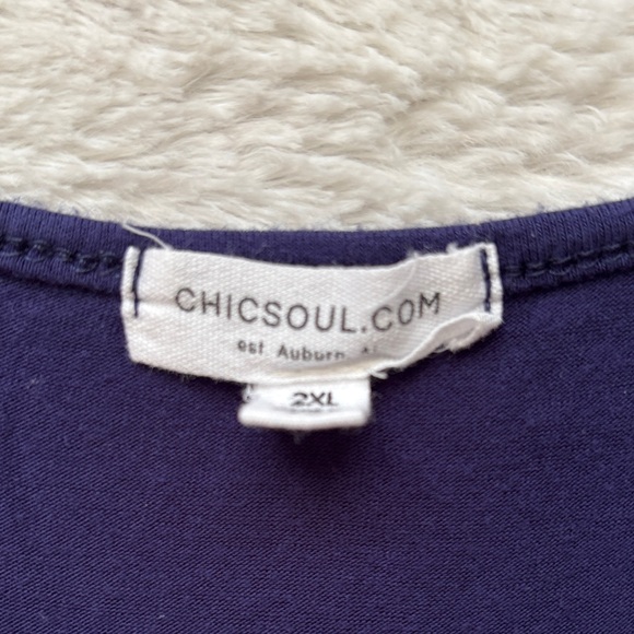 Women’s Navy Babydoll Tank Top Sleeveless - Picture 4 of 7